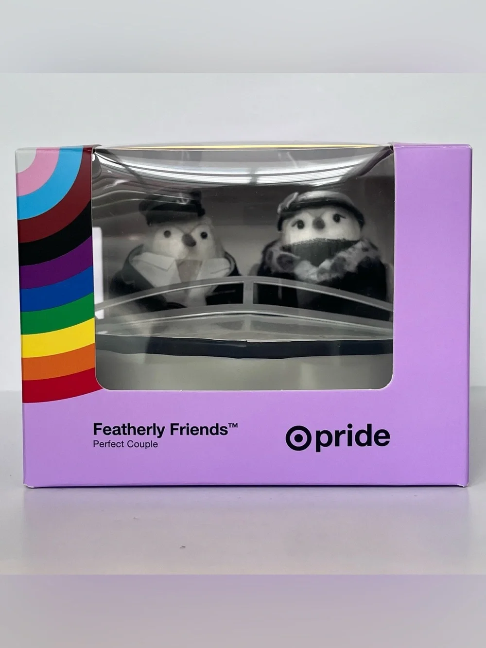 NWT 2026 Target PRIDE Featherly Friends “PERFECT COUPLE” - Birds + Boat 3pc Set